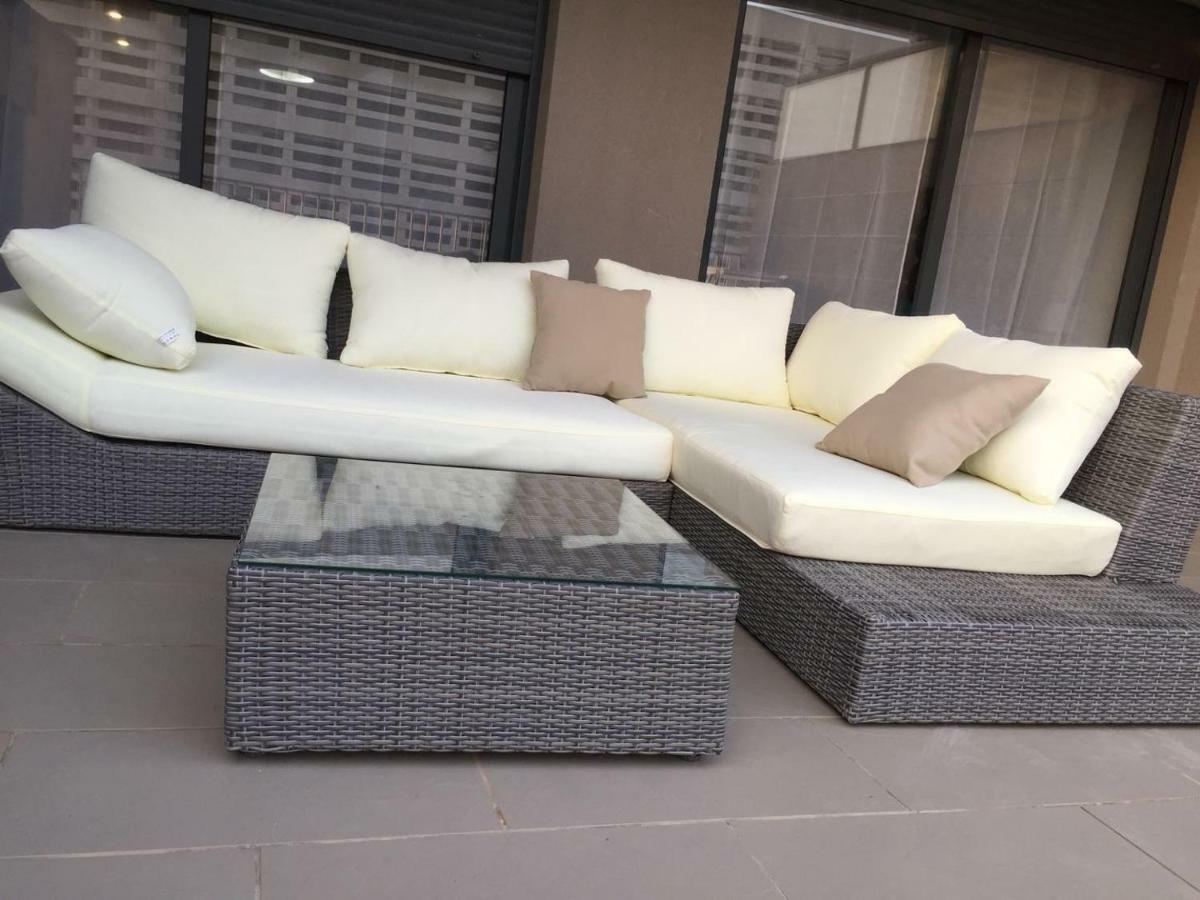 Apartamento Lujo, Primera linea playa, Garaje, Wifi, Piscina climatizada Roquetas de Mar Esterno foto
