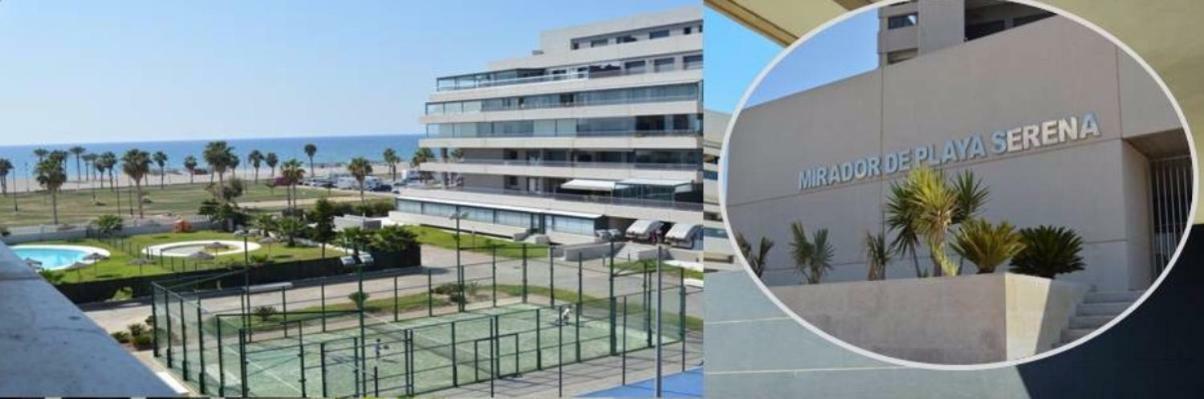 Apartamento Lujo, Primera linea playa, Garaje, Wifi, Piscina climatizada Roquetas de Mar Esterno foto